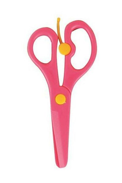 Südor Protected Pink Plastic Paper Scissors for Children