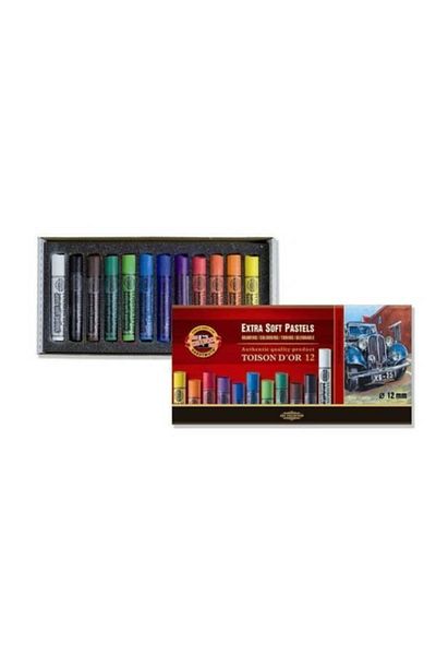 Koh-i Noor Toison D'or Extra Soft Crayon (THICK) 12 Colors