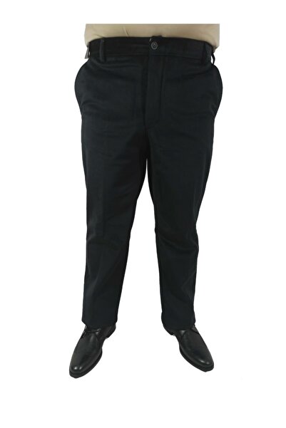 DCN Men's Classic Cut Fleece Velvet Trousers-819