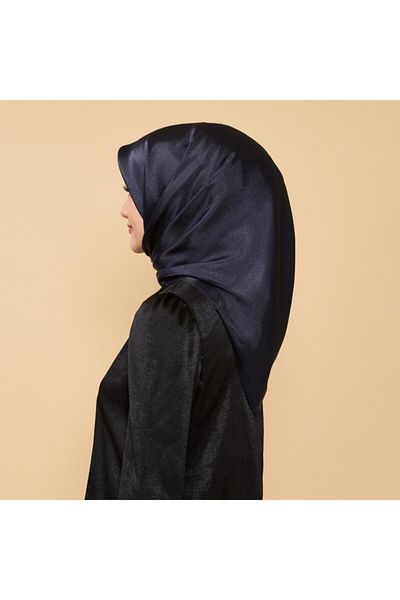 Sinem Db-100 02 Ναυτικό απλό κρυστάλλινο κασκόλ