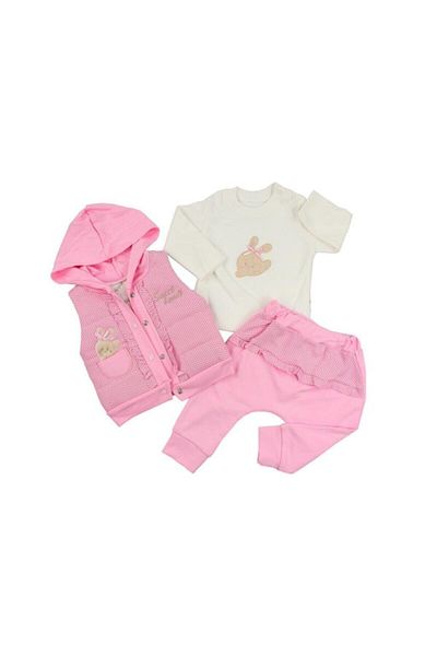 Miniworld Hippıl 0090 3-Piece Baby Girl Set
