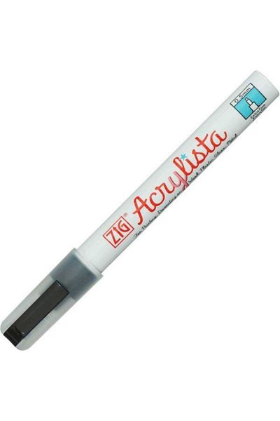 Zig Acrylist Marker Acrylic Painting Pen 0.5 Mm Fine Tip Black