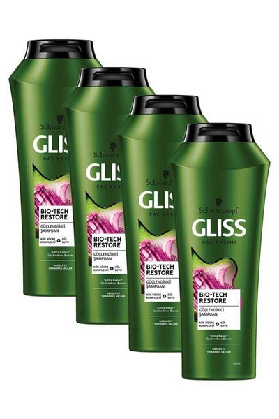 Gliss Bio-tech 500 ml Strengthening Shampoo - X 4 Pieces