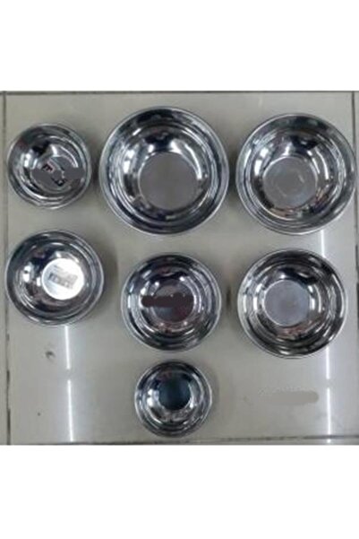 abnturk 1 Adet Paslanmaz Çelik Çorba Kasesi Tas 3.no 15cm