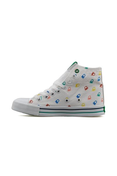 Benetton Bn 30185 19 alb pantofi casual dama Bn-30185-19-alb