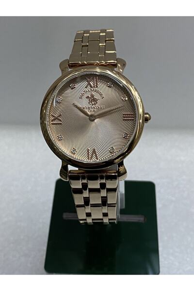 Santa Barbara Polo & Racquet Club Santa Barbara Polo Rose Gold %100 Çelik Kad...