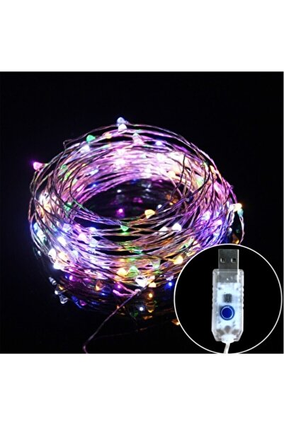 BYSHOME 8 Modlu Usb Ile Çalışan Kumandalı Dekoratif Peri Led 5 Metre Rgb