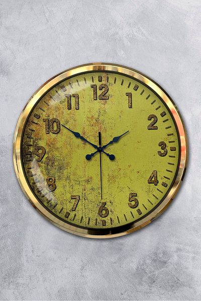 Kasva Concept 52 cm Gold Metal Butterfly Wall Clock