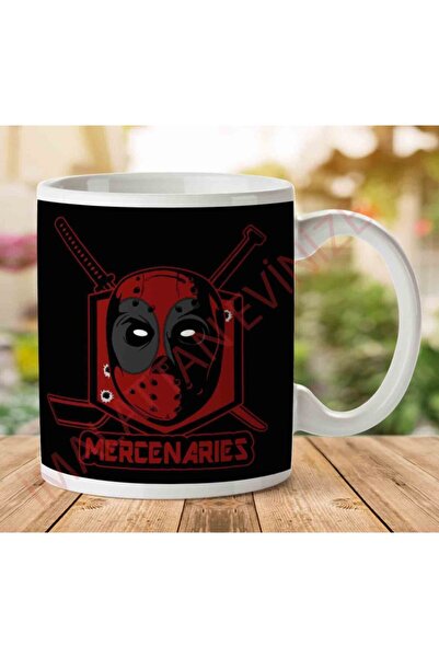 ART HEDİYE كوب مطبوع على الجانبين من Mercenaries Deadpool Ice Hockey