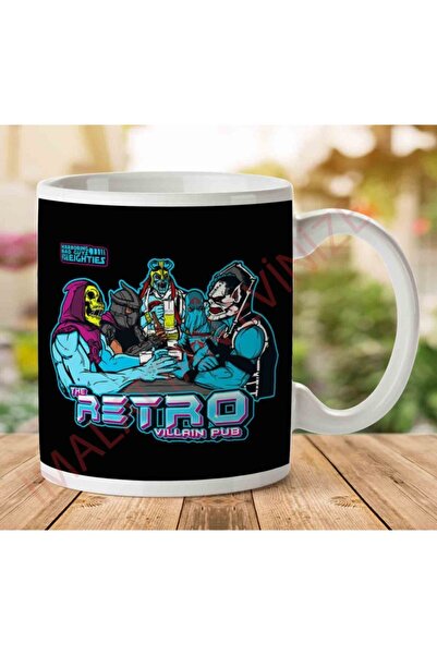 ART HEDİYE كوب ريترو فيلاين بارب مطبوع على الجانبين