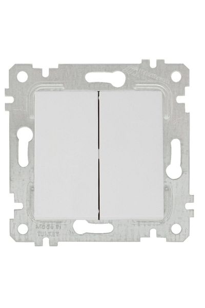 Mutlusan Rita White Button Commutator - Mechanism Screw, Model 2200 402 0201