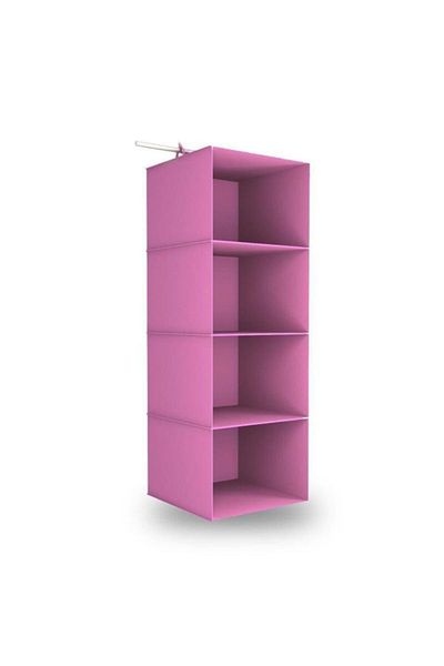 İndiriminVar 4 Tiers - Foldable In-Cabinet Socks and Tie Box Organizer Shelf