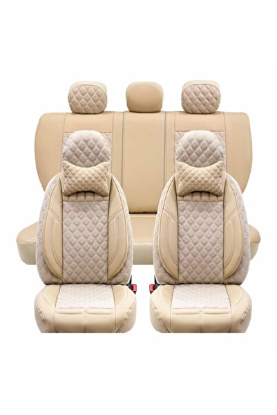 Stil Opel Astra K Hb Columbia Series Compatible Luxury Semi Leather Auto Seat Cover Front/Back Set
