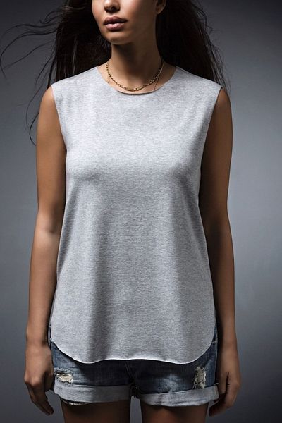 BASIC&CO Women's Gray T-Shirt HRP002