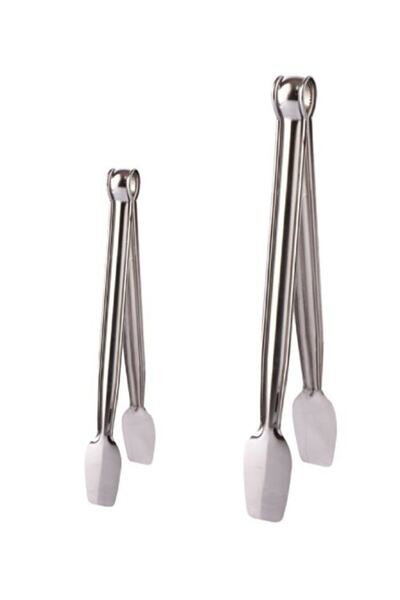 Kitchenclub ملقط شواية صغير وكبير - 22 سم و32 سم - طقم ملقط شواية مكون من قطعتين