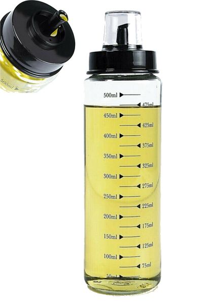 Bayev 2-Pack Drip-Free Smart Glass Oil and Vinegar 500 ml