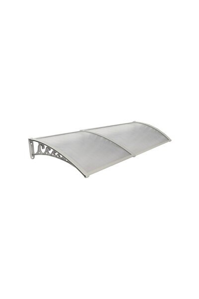 Yapısan Plastik Ayak 6mm Levhalı Pratik Sundurma Kanopi 100x240 Cm Gri