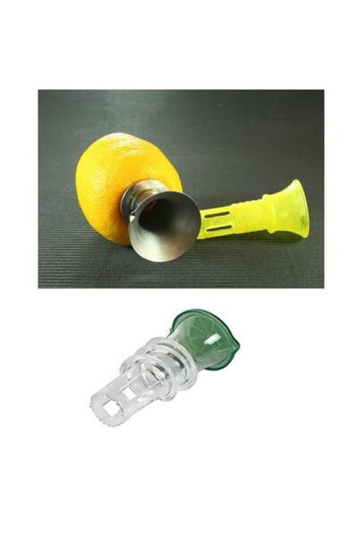 İndiriminVar Practical Lemon Juicer - With Chamber, Lid and Juicing Tool