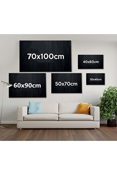 StellaStore Kırmızı Ağaçlı Orman Yolu Kanvas Tablo