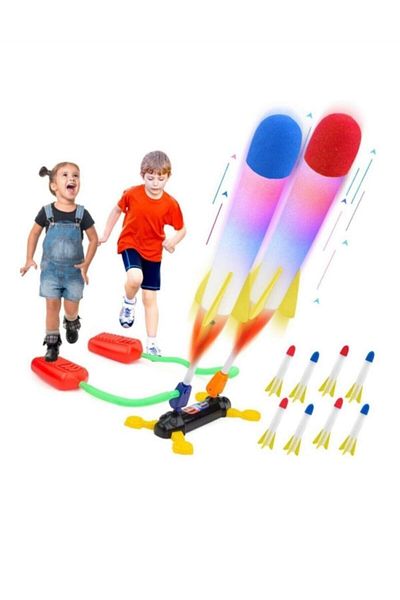 Sole مجموعة ألعاب Air Rocket المضيئة Ultra Flying Duel - 2 مصباح - 2 صاروخ احتياطي غير مضاء