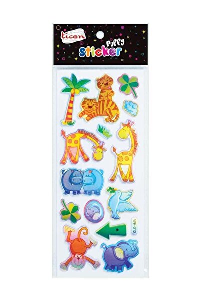 Ticon Sticker Puffy 138648 Hayvanlar Alemi (KABARTMALI) Tps-30