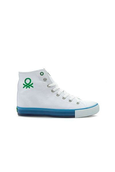 Benetton 30192 Ανδρικά λευκά αθλητικά παπούτσια