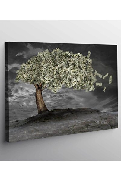 StellaStore Dolar Para Ağacı Kanvas Tablo