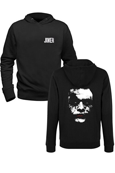 Alfa Tshirt سويت شيرت للأطفال مطبوع عليه جوكر أسود من الأمام والخلف