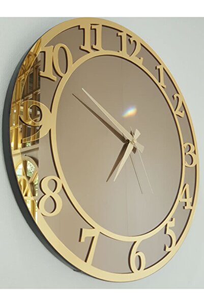 AYNA DENİZİ Golden Matris Bronze Model Altın Bronz Renk 50 Cm Dekoratif Aynal...