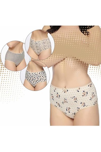 Belinay Women's High Waist Bato Panties Pack of 4 Belınay3502