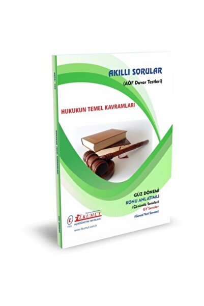 İlkumut Yayınları Aöf Hukukun Temel Kavramları Konu Özetli Akıllı Sorular 202...