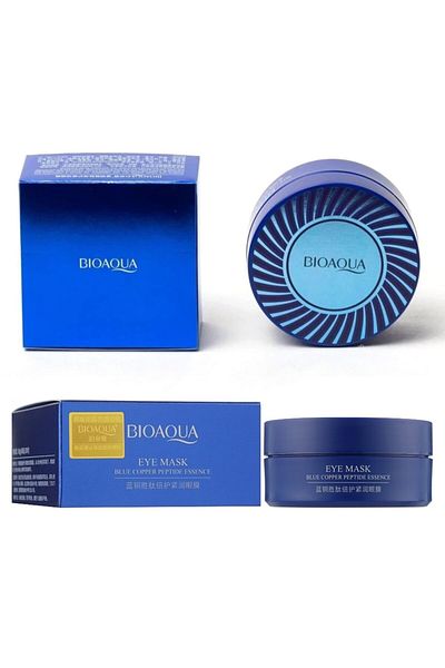 Bioaqua أقنعة الكولاجين المجددة لشد العين مع الببتيد النحاسي الأزرق 80 جرام - 60 قطعة