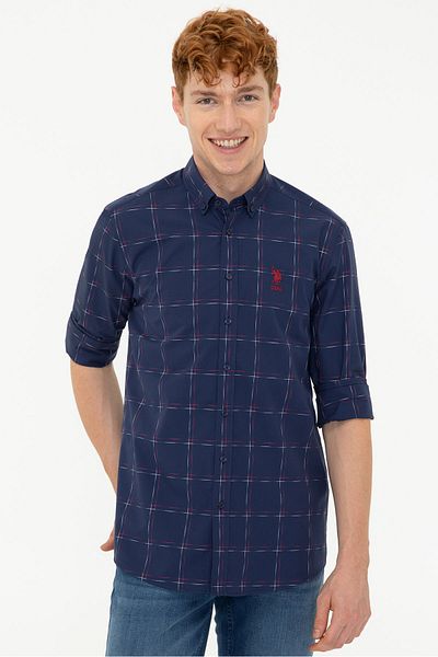 U.S. Polo Assn. Мъжка риза - тъмносиня