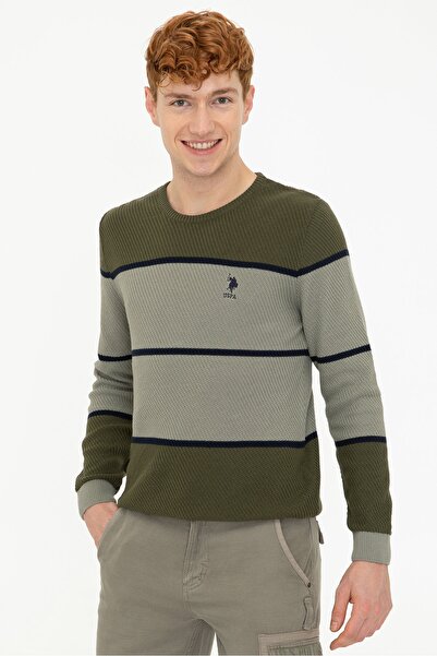 U.S. Polo Assn. Yeşil Erkek Kazak