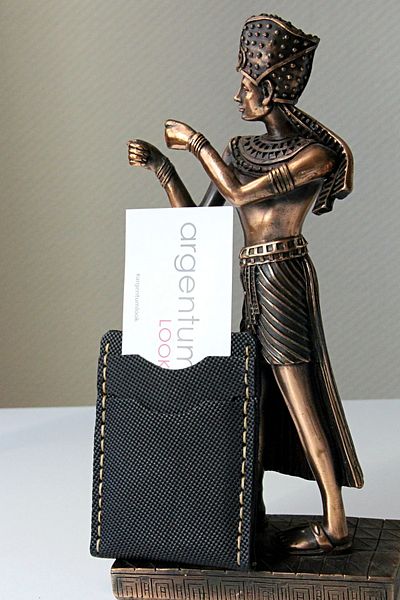 Argentum Look Handmade Genuine Leather Black Card Holder - Al-krt002