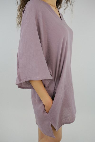Botex Unisex Surf Poncho - Μουσελίνα διπλής στρώσης, λιλά