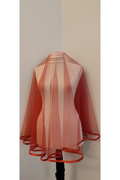 MODA NUR Fashion & Nur Σατέν Κόκκινο Νυφικό Κάλυμμα Χέννας