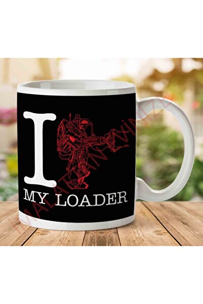 ART HEDİYE كوب مطبوع على الجانبين من Alien I Heart My Loader