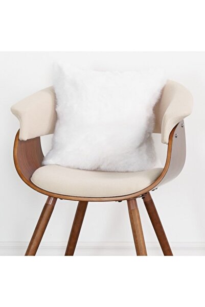 LadiesHome Λούτρινο (RABBİT) Κάλυμμα Μαξιλαριού Κουνελάκι Εκρού 45x45