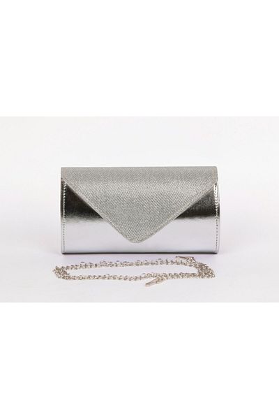 efnanstore Ασημένια βραδινή τσάντα φορέματος