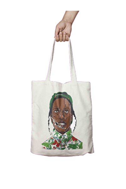 ART HEDİYE Asap Rocky Two Sides Permanent Printed Washable Cloth Bag Shoulder...