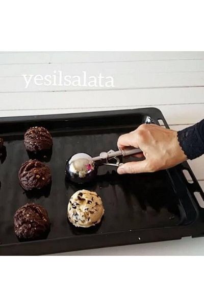 Jetcom Stainless Steel Cookie Halva Ice Cream Serving Spoon