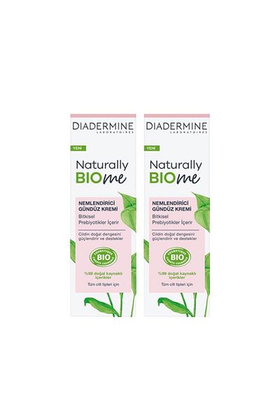 Diadermine Naturally Bio Me - 50 Ml x 2 Day Cream Moisturizer