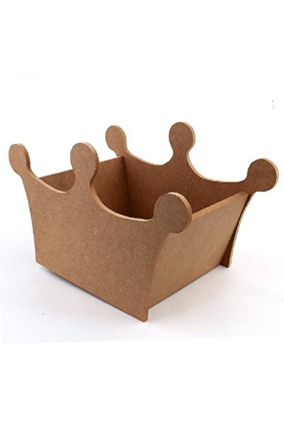BAYRAMPASAHOBİ Ακατέργαστο ξύλινο κουτί κορώνας βασιλιά