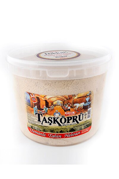 TARİHİ TAŞ KÖPRÜ HELVACISI 5000 Gr. Pet Kova Sade Helva