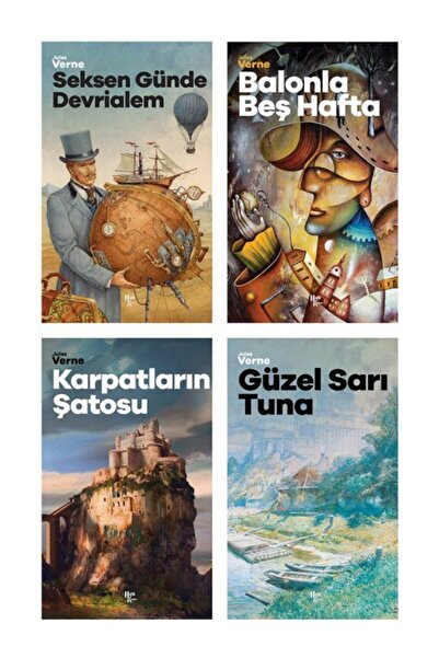 Halk Kitabevi Muhteşem Jules Verne Seti - 4 Kitap