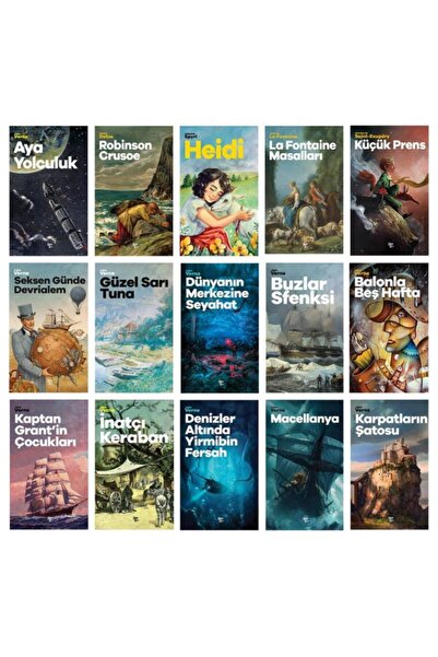 Halk Kitabevi Çok Sevilen Çocuk Romanları Seti - 15 Kitap