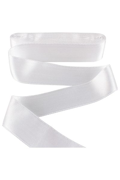 Evsay Satin Ribbon 3 Cm White 10 Meters