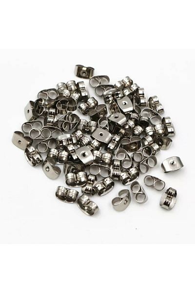 yiğit aksesuar 100 Pieces Earring Plunger Earring Stopper