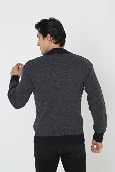 KMKkombin Tatínkův velký svetrový kabát na zip